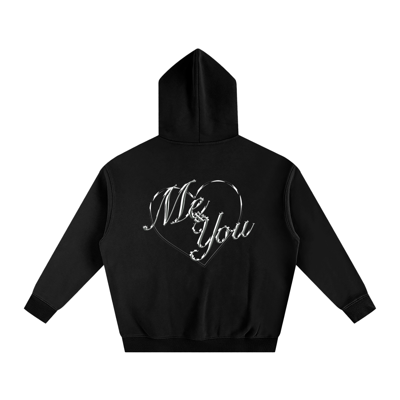 Me & You Hoodie - Black/White