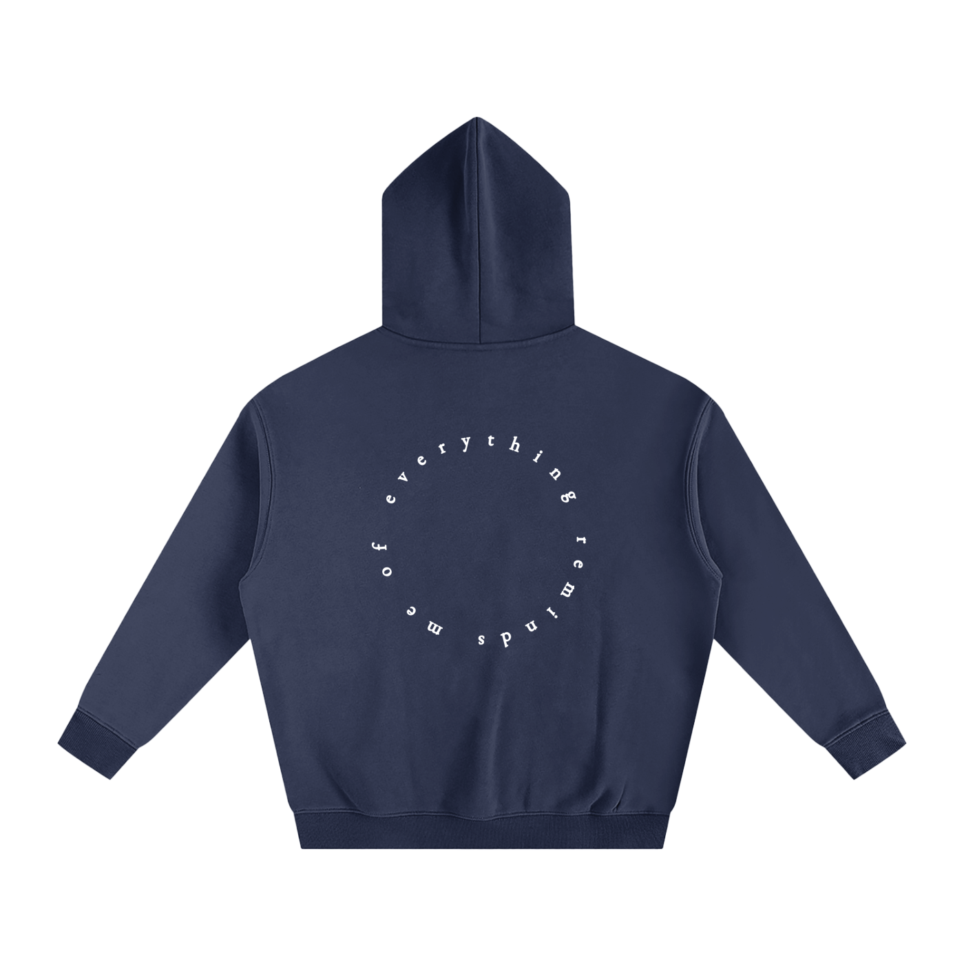 Starry Eyed Minimal Hoodie - Navy