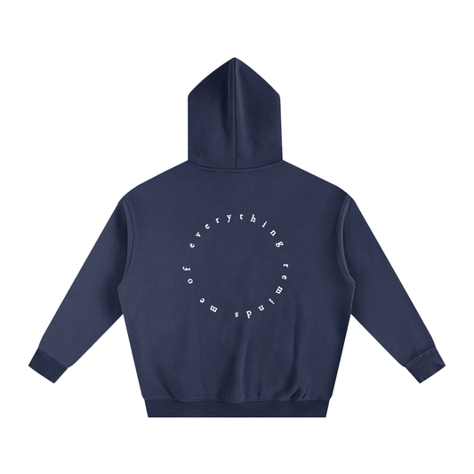 Starry Eyed Minimal Hoodie - Navy